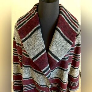 NWOT Treasure & Bond Stripe Open Coat Size XXL